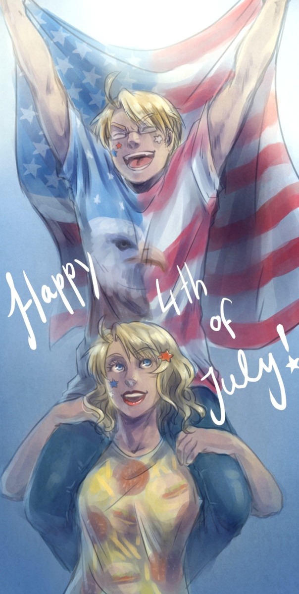 effyeahnyotalia:  APH: Happy Freedom Day by ~PunPuniChu 