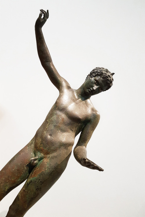 Bronze statue of a young athlete, found in the sea off Marathon, Attica. ca. 340-330 BC. The Nationa