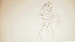 mickeyandcompany:   "Everything's so wonderful. Just wait till you meet him!" (x) Pencil test animation for Sleeping Beauty (by Marc Davis)  