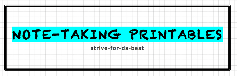 strive-for-da-best:  I have previously posted a summary on taking lecture notes using