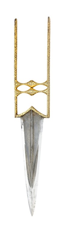 Gold decorated katar, India, 19th century.from Olympia Auctions