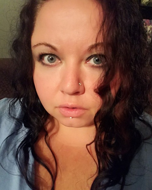 #blueeyes #pierced #bbw #selfie