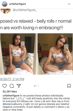 astrobleme22:  hara-kiri:  … if you don’t shut your skinny ass up  i hate this lol  i&rsquo;ll be impressed when fat shaming and ssbbw are normalized lol