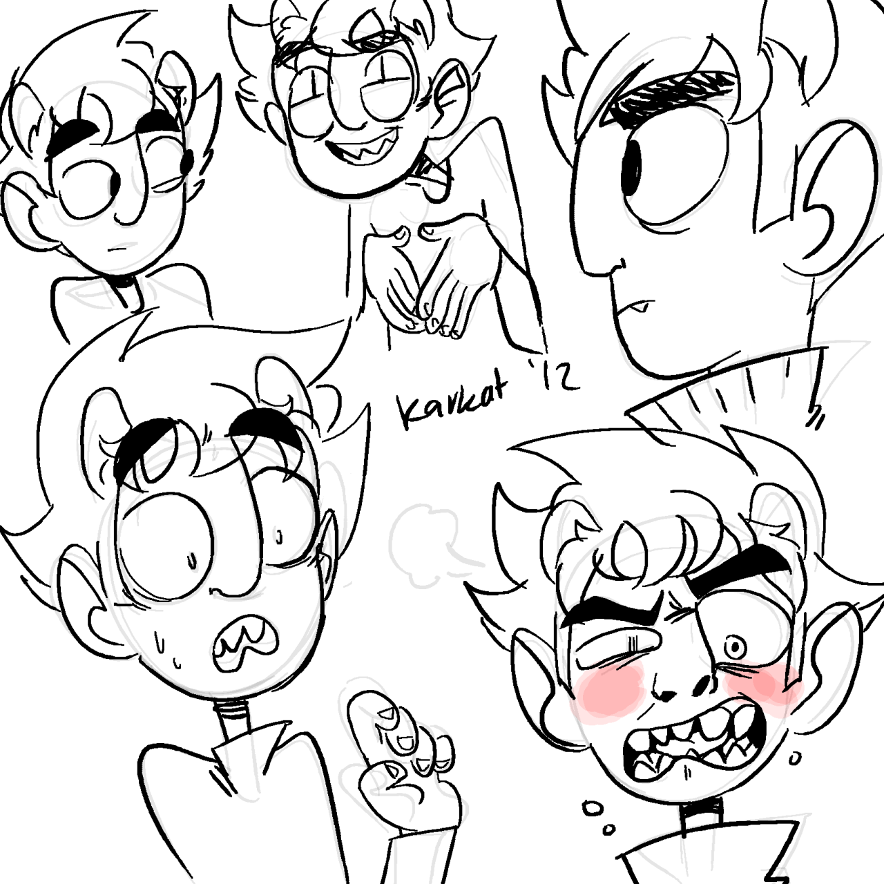 i like tryin out new styles ((paperman reminded me how much i love big noses)) UuU