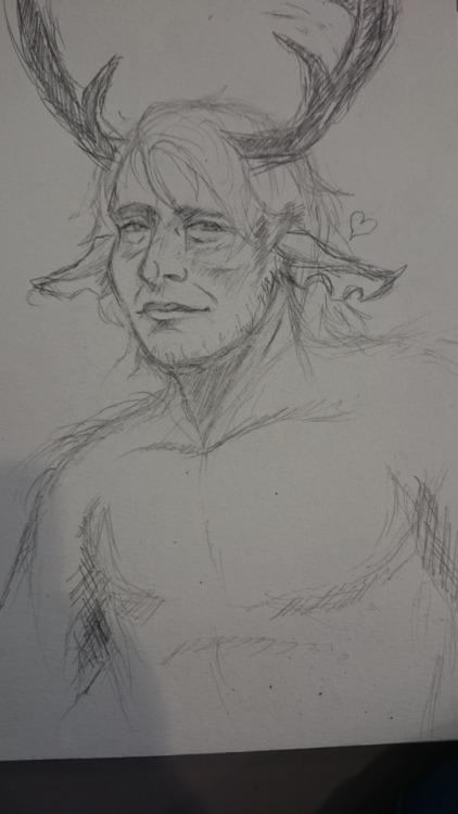 keryth-m:Was practising drawing Mads’ face and ended up drawing Hannistag