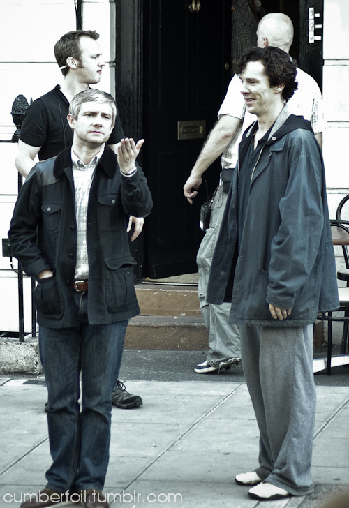 cumberfoil:I really love this picture because of Martin’s graceful “What is this f*ckery” pose and B