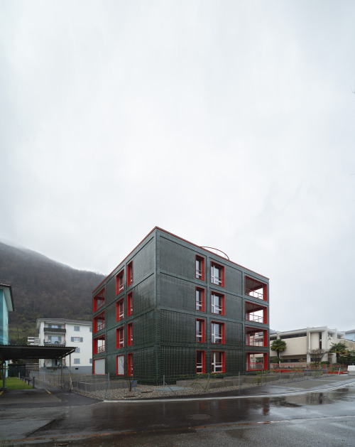 Buzzi studio d’architettura - Casa agli Orti social housing, Solduno 2019. Photos © Nicola Roma