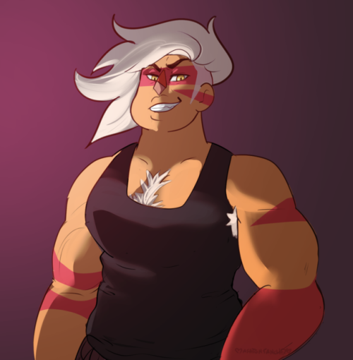 ashsanchezart: here’s a fluffy short haired jasp hehe