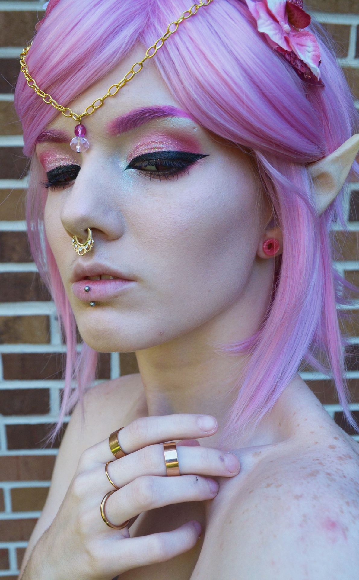 spectredeflector:  Rose Elf Royalty.   I did a soft mythical elf inspired deal today