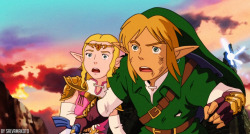 joaka-chan:  devinthewhite:   Against Ganon, Adventure of Link, Breath of the Wild, and The Legend of Zelda (Ghibli) by  Salvamakoto.     aaaaaaaaaaa 