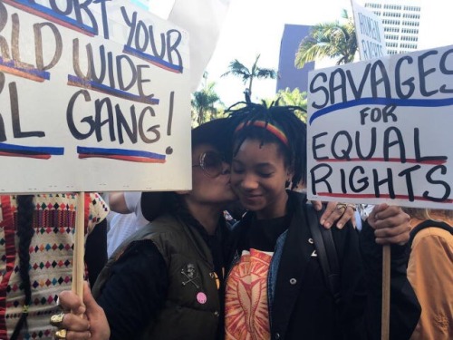 ayajalil:women of color at the women’s march