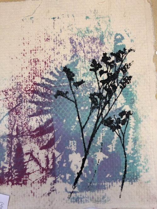 Some heat and screen printing samples from my textiles workshop.
