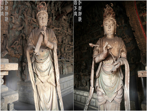 artoffreddieniem-blog: 【千年沧桑  佛塑辉煌】山西平遥双林寺有一千四百年的历史，最让它名声远扬的两千多尊彩绘泥塑，神形兼备，世界级艺术财宝，能够完好保存至今，真是一大幸事。推