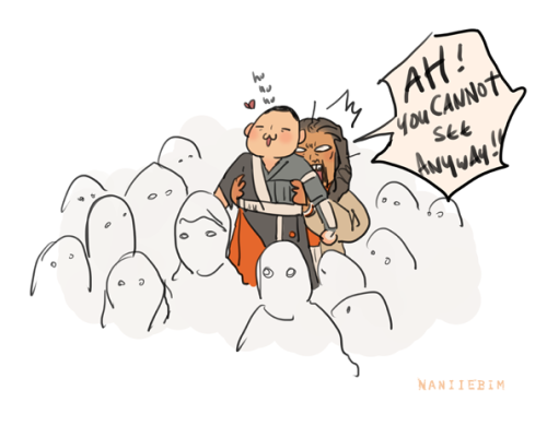 naniiebimworks:naniiebimworks:Old habits die hard.Baze is too nice. @w@Idiot husbands again.Blind pr