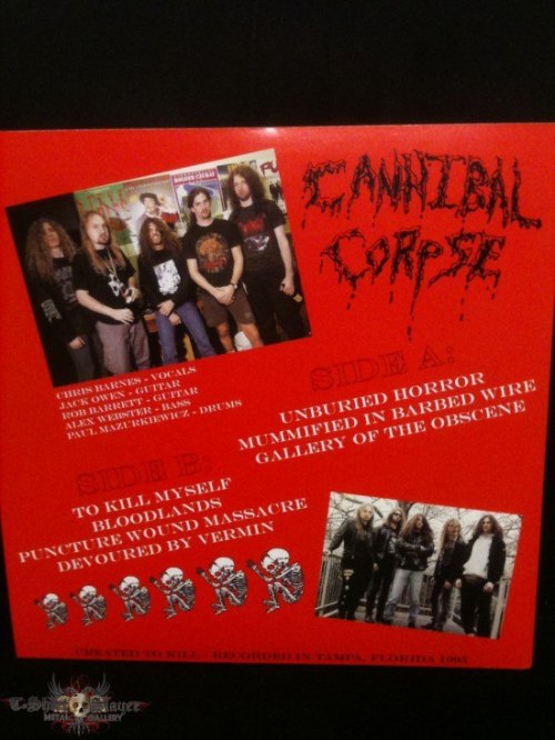 Cannibal Corpse - 1995 “Created To Kill” Chris Barnes ERA! VERY RARE!