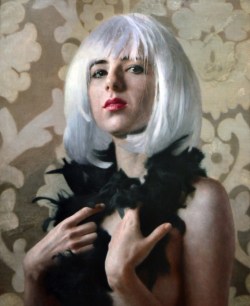 artbeautypaintings:  Harriet with white hair - Eloy Morales 