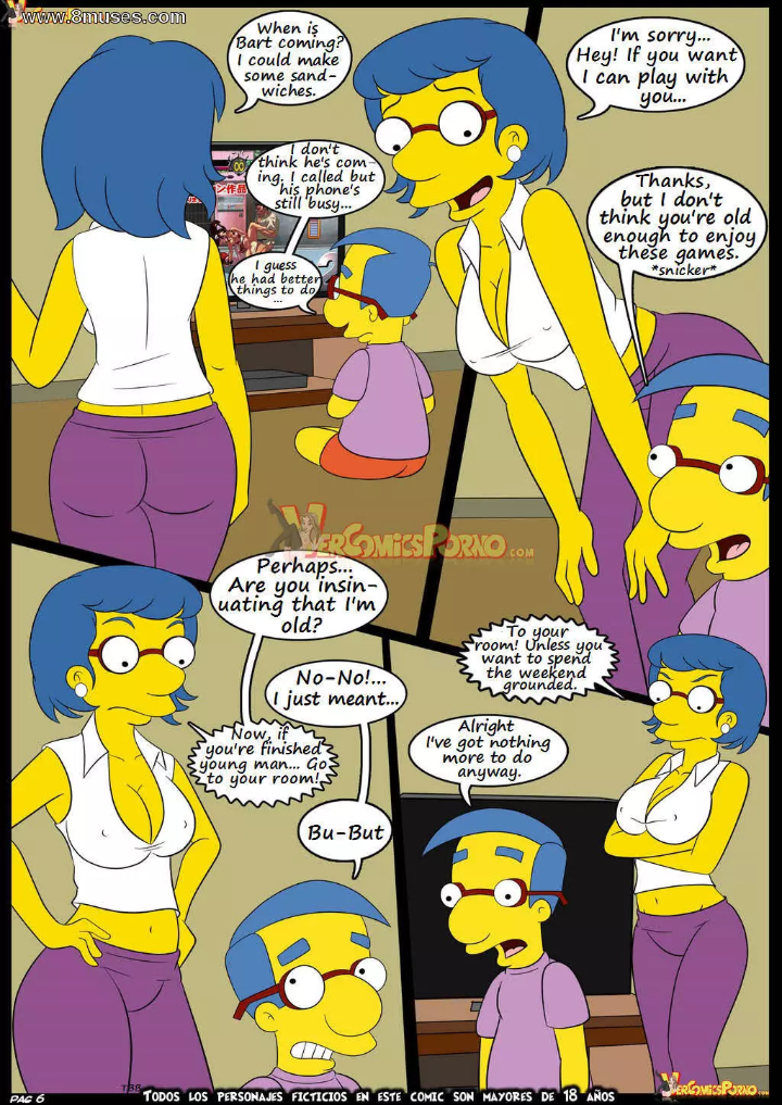 kaneki-art:  Simpsons doujinshi, Old habits 6: Learning with mama part 1/3  ALL CHARACTER