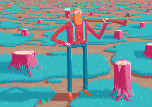 Don’t mess with Larry the Lumberjack. He’ll F’ you up!