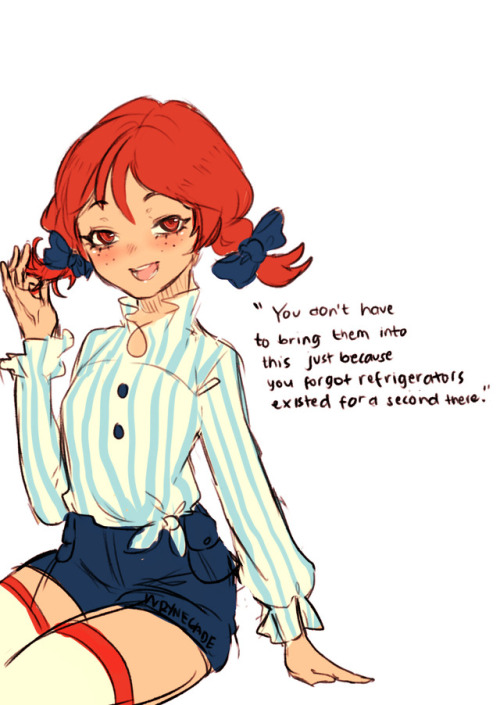 wrynegade:Joined the Wendy’s bandwagon. Could’nt post it here due to internet disconnection QAQ;; If