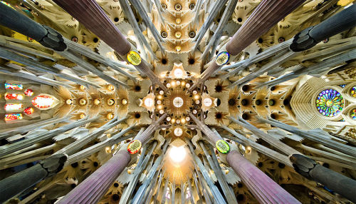 odditiesoflife:Sagrada Família With its unparalleled Gothic architecture, Sagrada Família is the mos