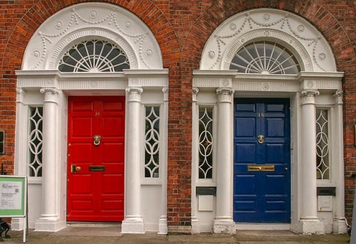 Dublin doors, Ireland Photo 1 by Frank Kovalcheck Photos 2 &amp; 3 by Irish ArchaeologyPhoto 4 by Ji