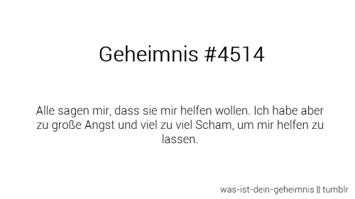 WAS IST DEIN GEHEIMNIS?