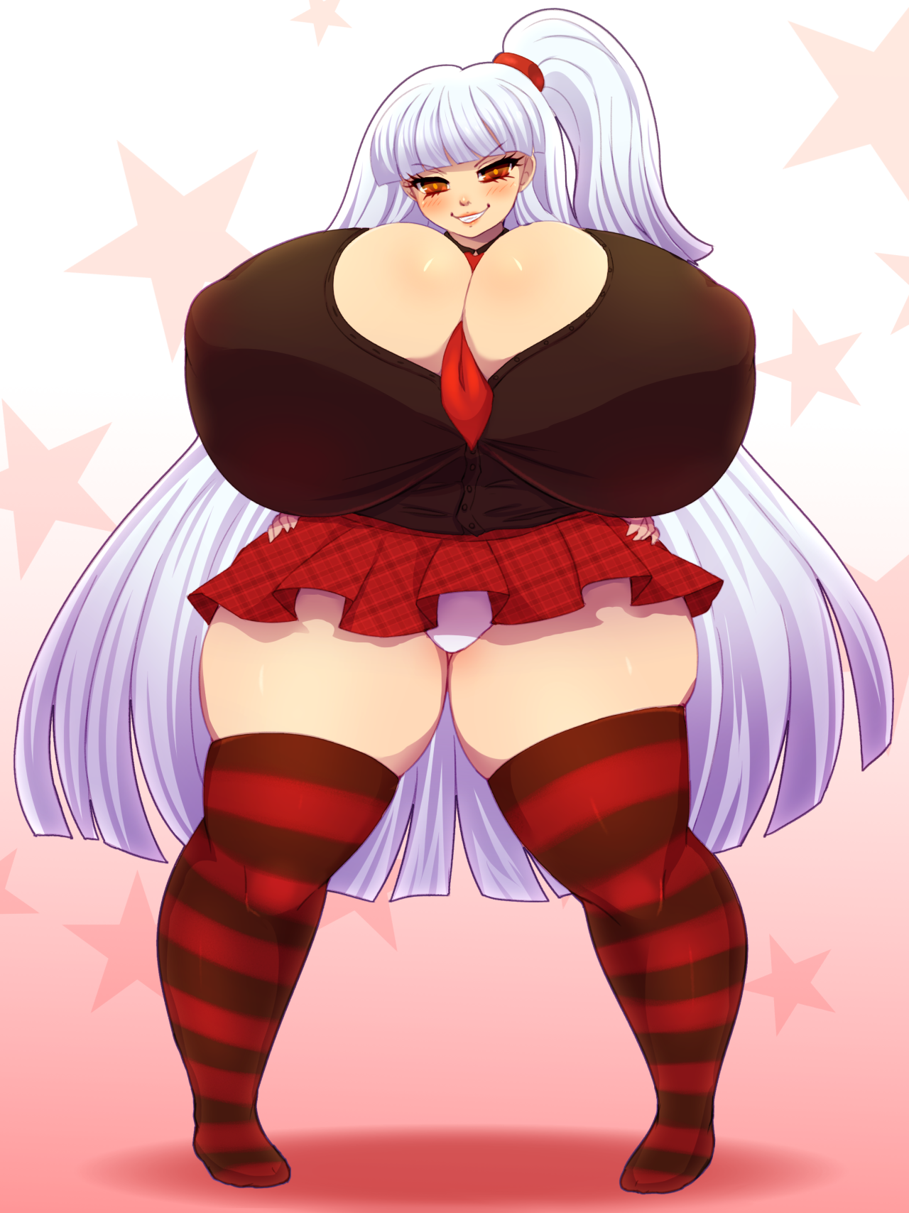 pastelletta:  Commish for darkvtpilot! Eclair, a big booby bully.   ミ☆ Click