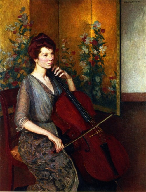 The Cellist, Lilla Cabot Perry