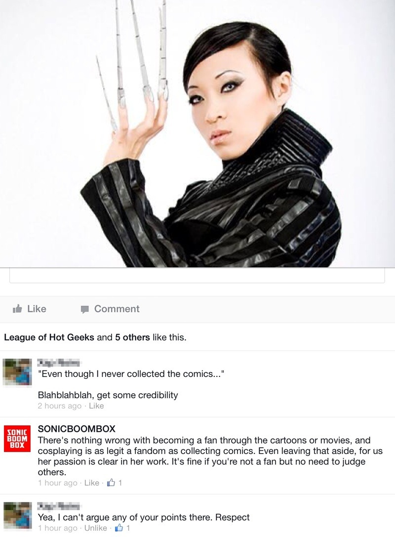 chanzero:  Normally when fanboys make asshole comments I just hide/delete, but yesterday