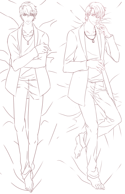 Teaser sketch design for V’s dakimakura. The order for V’s dakimakura will be open on December 2nd f