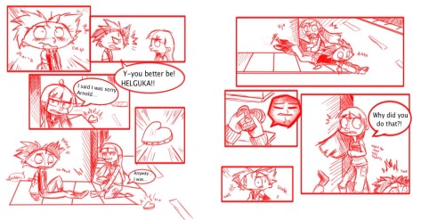 nebelihood:I just sketch a mini comic of “Hey Helga” (Hey arnold) :BI just did it for fun hope you l