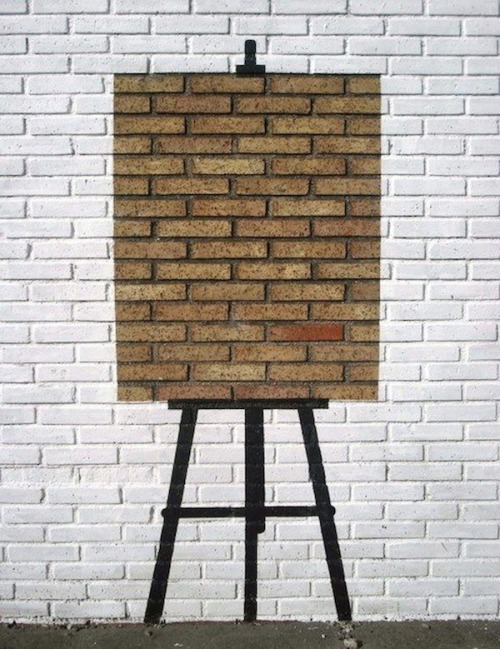 escapekit:  The work of Pejac Street artist Pejac makes clever use of the urban environment in his works. 