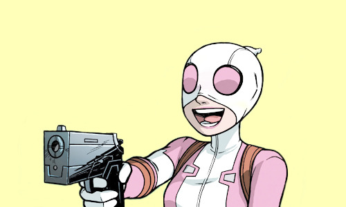 sapphicgwenpool:  The Unbelievable Gwenpool - Issue #6 “I’m the baby Punisher