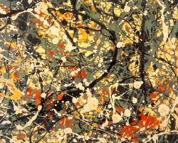 nobrashfestivity:  Jackson Pollock, #8, 1949