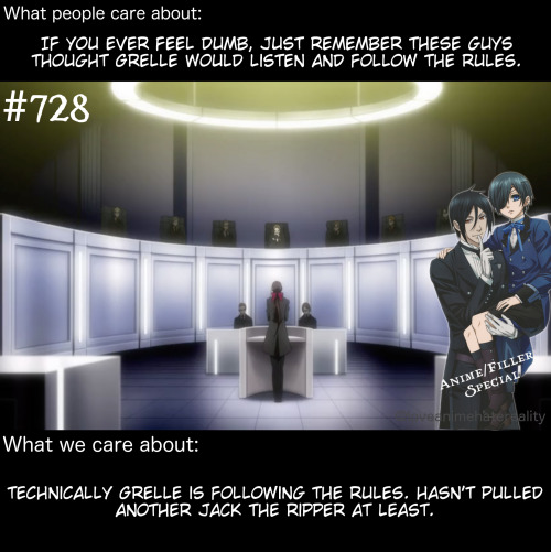 Black Butler #728 - Grelle’s being good so far. ~ LoveAnimeHateReality