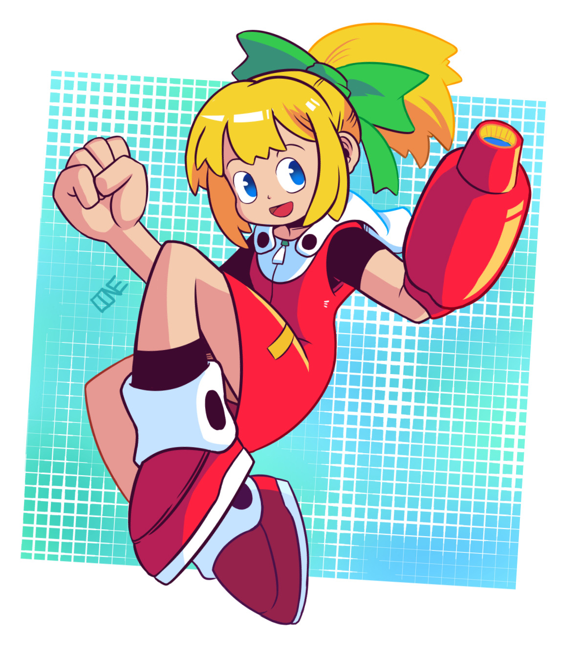 I put the Mega Man part of my brain to work today and drew a nice ol’ drawin’ of Roll. :T She’s over on twitter too, if you 