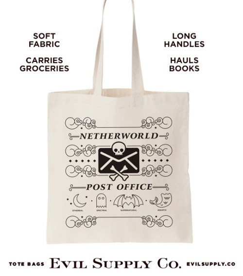 Netherworld Post Office tote bag ($12.50 &ndash; on sale!)Perfect for hauling mail and other accoute