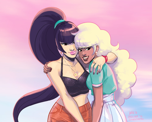 juliaere:  I’ve been out of the game for a while (moving to a new state!!) so I wanted to warm up with @paulinaganucheau ‘s coloring contest!  Can’t pass up my fave @zodiacstarforce babes 🌸⭐️🎀  (Psst, guys, go read Zodiac Starforce
