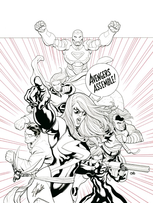 the cover to The Mighty Avengers (2007) #1 by Frank Cho