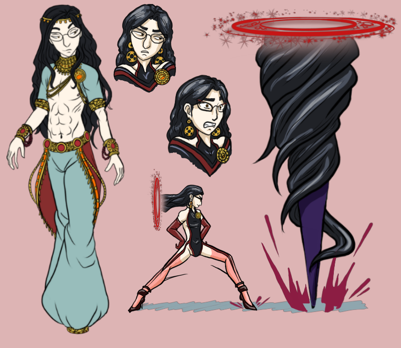 your-narrator: More Vincent doodles! I REALLY like the Umbran Elegance for Rakshasa