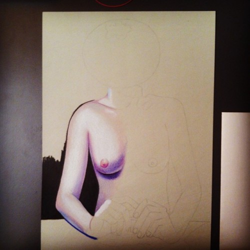 phistomefel:  Started a new drawing today, yay!