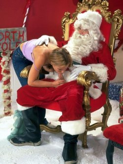 cumandplaywithdaddy:  My little girl proving to Santa that being naughty can be a extremely nice thing.