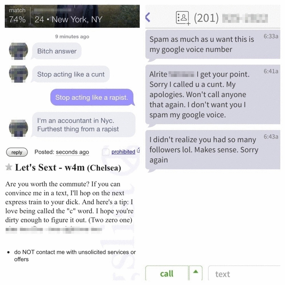 hentai-dreams:  sleidi:  Every time creeps send me or my friends gross messages,