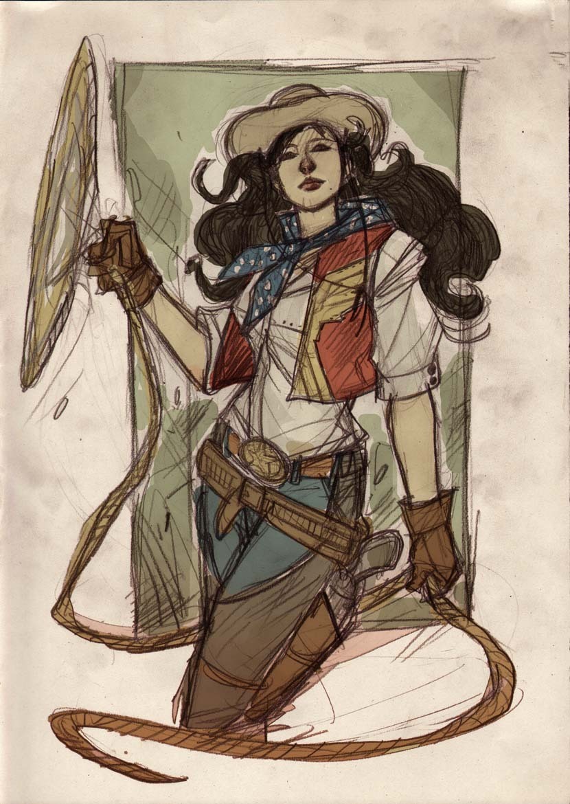 johnny-dynamo:  Justice League - Western Redesign, by Denis Medri 