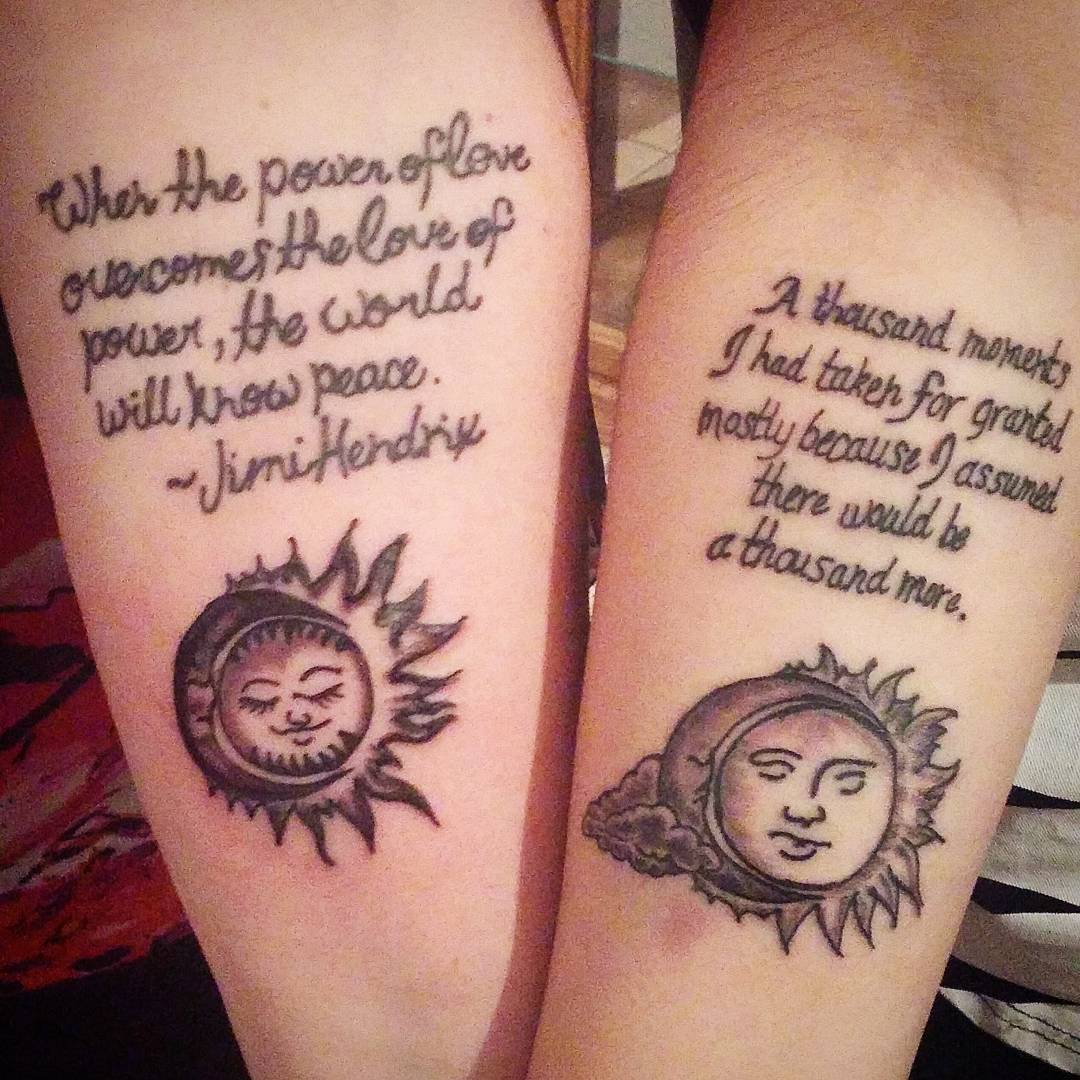 Untitled Mother And Daughter Tattoo Sun And Moon Moon