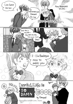 kyuradius:  fanart: kray + chanbaek short story 4/4(end) 1. 2. 3.  it’s been really while since i updated 2nd page of this ；∀；now they already changed their hairstyle lol and i bet everyone who had read previous updates already forgot about that,