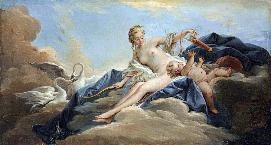 karoline-von-manderscheid:  Follower of François Boucher (1703-1770): Venus disarming