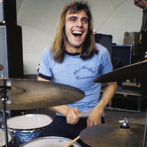 thegroovyarchives: Alan White of YesFrom Yes 50: The First Fifty Years Of Yes 1968-2018 Tour Book