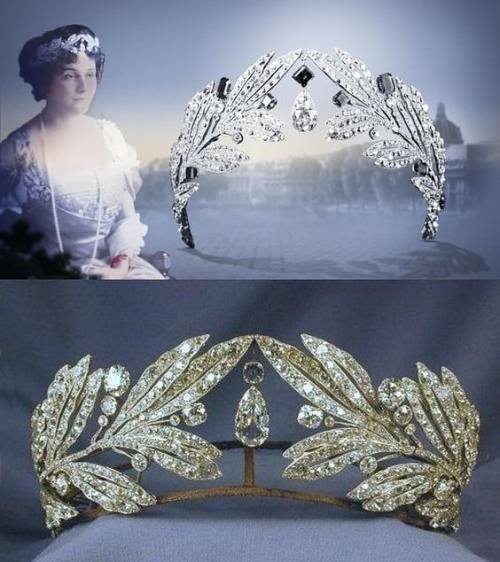 Marie Bonaparte’s Diamond Diadem Made in 1907 by Cartier Paris. For her marriage to Prince George of