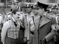 chaplinfortheages:  THE GREAT DICTATOR - 1940 Charlie portraying the “little jewish barber” in this scene.